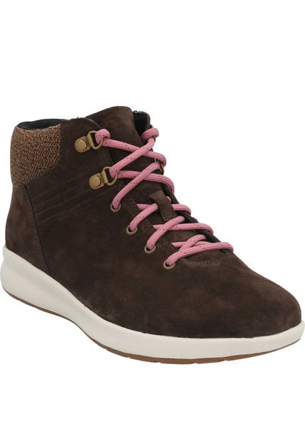 Zapatilla Cuero Mujer Spinal Lace B Choco Hush Puppies