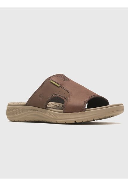 Sandalia Café Oscuro Hombre Activate Slide Hush Puppies