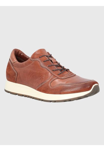 Zapatilla Cuero Café Hombre Paramus Hush Puppies