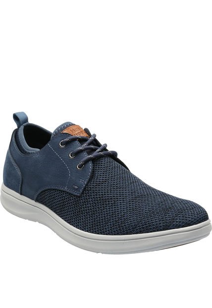 Zapatilla Cuero Hombre Port Azul Hush Puppies