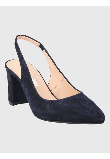 Zapato Cuero Azul Oscuro Mujer Temu Hush Puppies