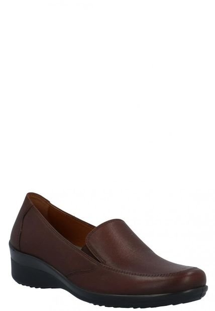 Slip On Cuero Mujer Kala Café Hush Puppies