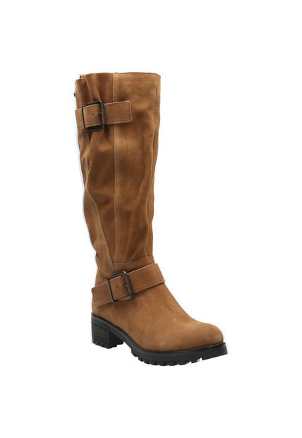 Bota Cuero Mujer Ester Café Hush Puppies