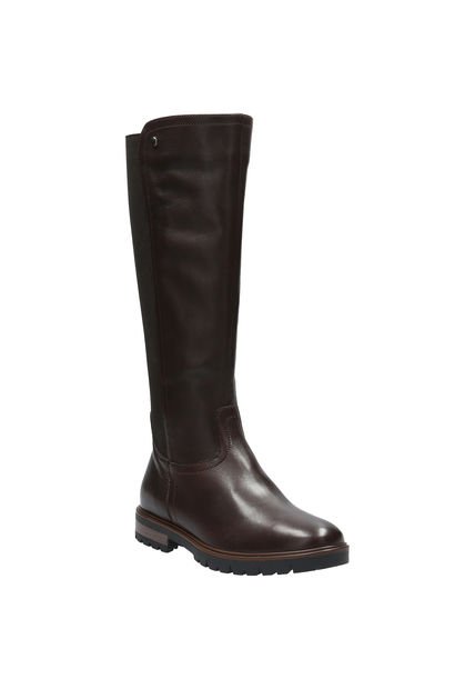 Bota Cuero Mujer Edra Café Hush Puppies