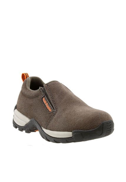 Zapato Niño Slip On Cuero Ulises Gris Hush Puppies