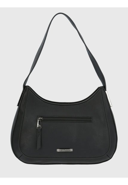 Cartera Ecocuero Negro Dogher Hobo Mujer Hush Puppies