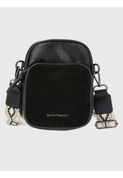 Cartera Ecocuero Negro Leggett Cross Mujer Hush Puppies