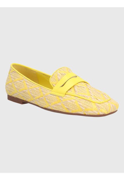 Mocasin Mujer Bellano Amarillo Hush Puppies