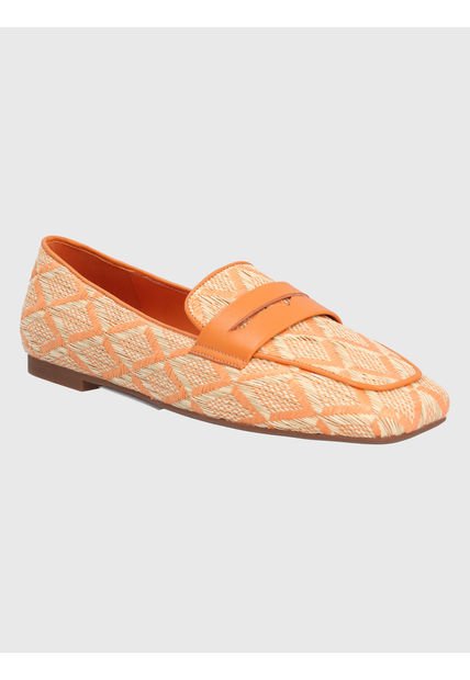 Mocasin Mujer Bellano Naranja Hush Puppies