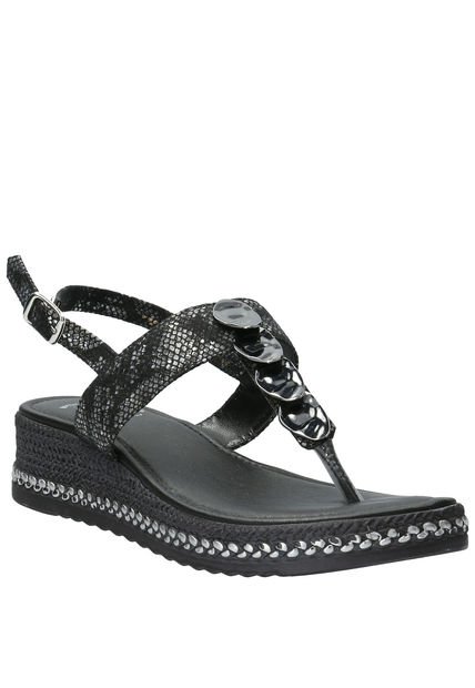 Sandalia Mujer Gianna Negro Hush Puppies