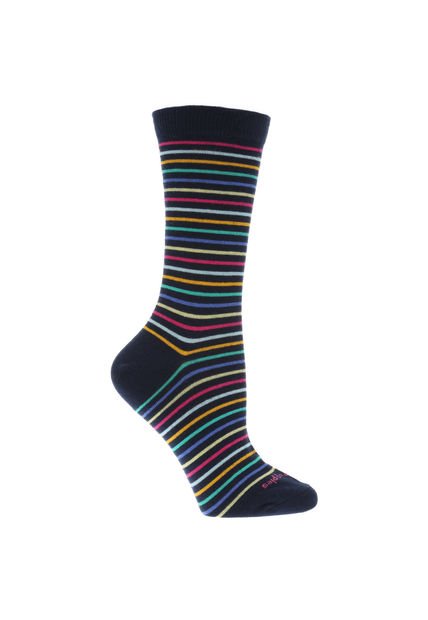 Calcetín Mujer I23W C Lolly Stripe Azul Hush Puppies