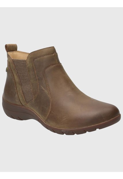 Botin Cuero Mujer Ever Café Hush Puppies