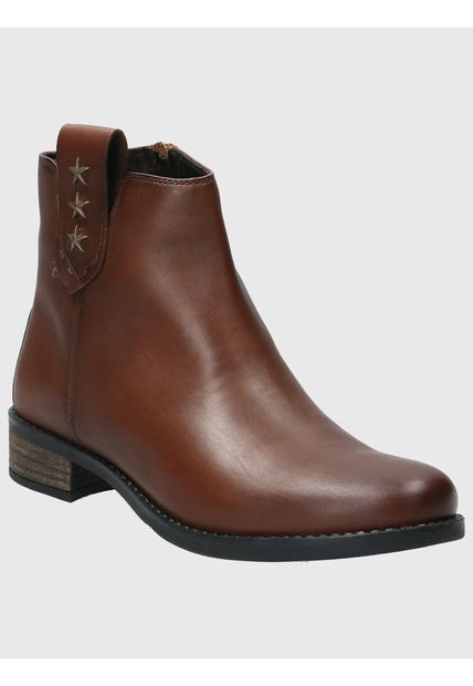 Botin Cuero Mujer Elder Café Hush Puppies