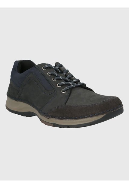 Zapato Cuero Azul Oscuro Hombre Darren Hush Puppies