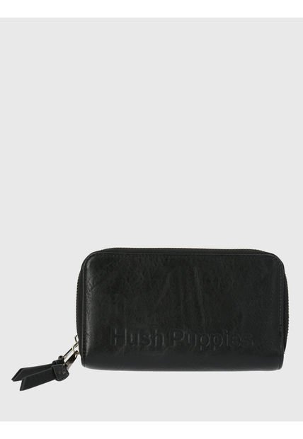 Billetera Ecocuero Negro Dalton Mujer Hush Puppies