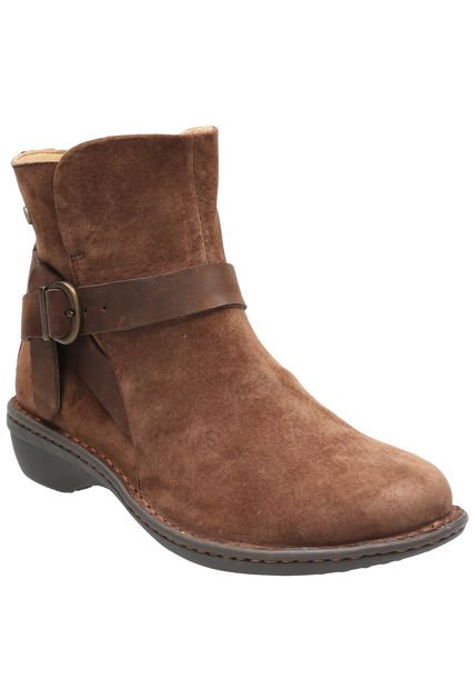 Botin Cuero Mujer Ancona Café Hush Puppies