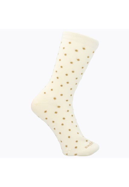 Calcetín Algodón Niña Lurex Dots Beige Hush Puppies