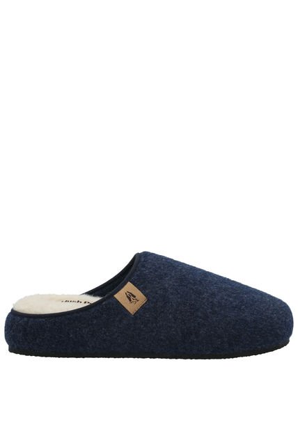 Pantufla Fieltro Hombre Slipper Felt Azul Hush Puppies