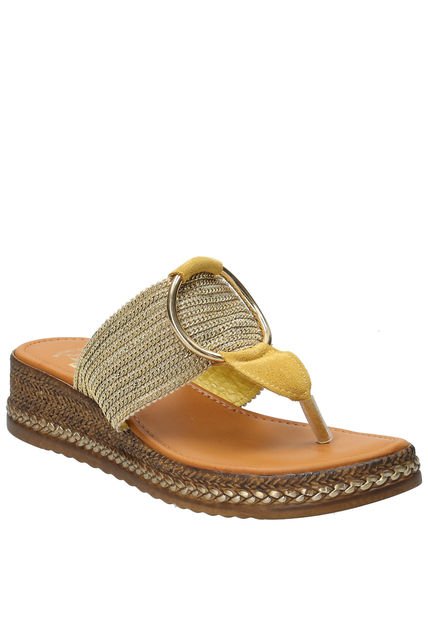 Sandalia Mujer Fiama Amarillo Hush Puppies