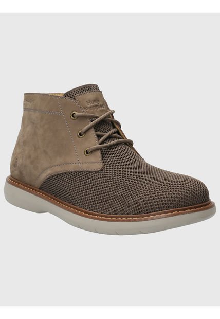 Botin Cuero Hombre Mingus Gris Hush Puppies