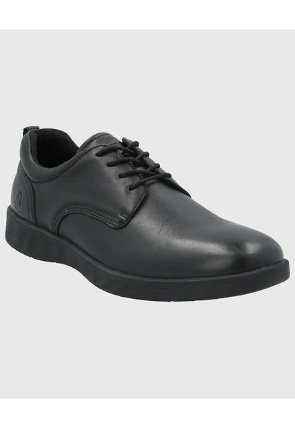 Zapato Cuero Hombre Spinal Town Negro Hush Puppies