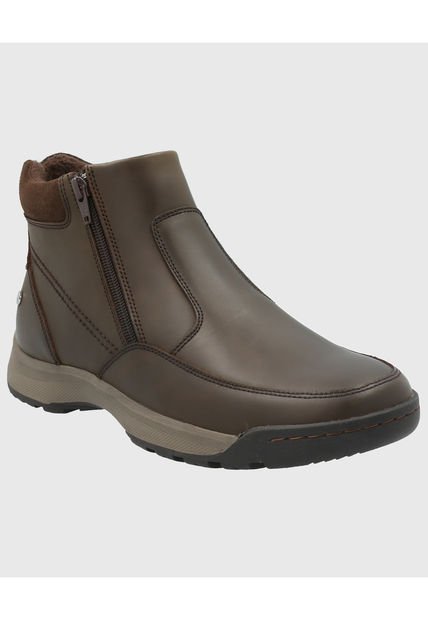 Botin Cuero Hombre Chief Café Hush Puppies