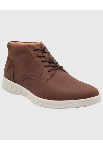 Botin Cuero Hombre Spinal City Café Hush Puppies