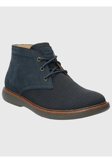 Botin Cuero Hombre Mingus Azul Hush Puppies