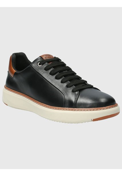 Zapatilla Cuero Hombre Force G Negro Hush Puppies