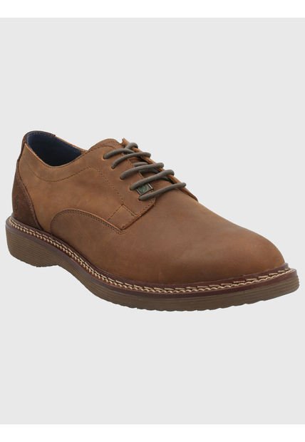 Zapato Cuero Hombre Mambo Café Hush Puppies