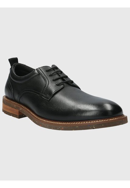 Zapato Cuero Hombre Hinton Negro Hush Puppies