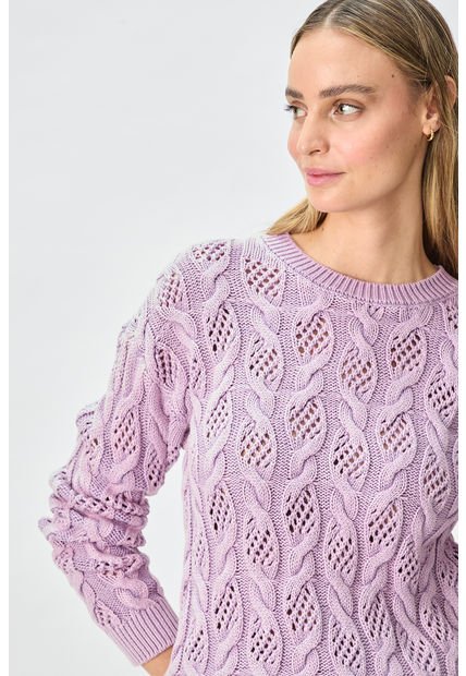 Sweater Liso Morado IO