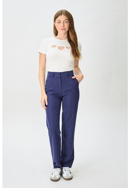 Pantalon Liso Azul IO