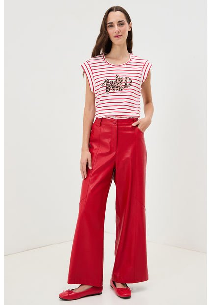 Pantalon Liso Rojo IO