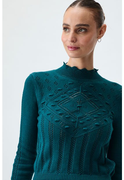 Sweater Liso Verde IO