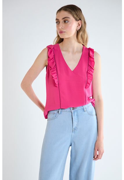 Blusa Lisa Fucsia IO