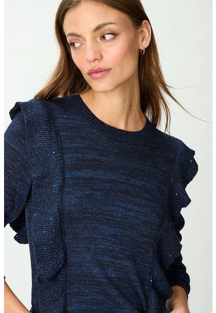 Sweater Liso Azul IO