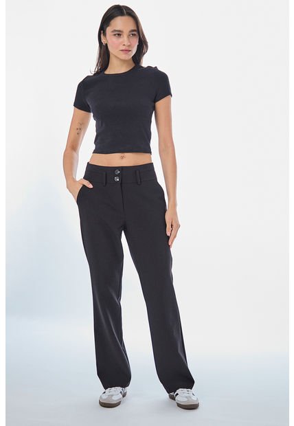 Pantalon Liso Negro IO