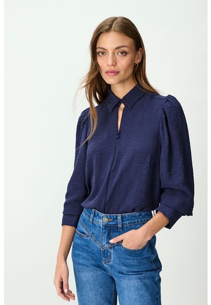 Blusa Lisa Azul IO