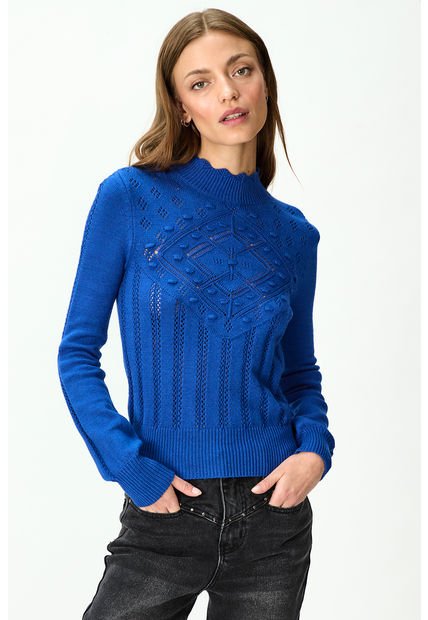 Sweater Liso Azul IO