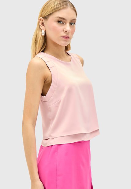 Blusa  iO Lisa Rosa - Calce Regular