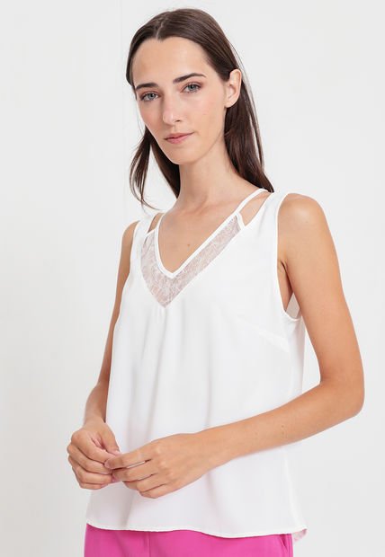 Blusa iO Blanco - Calce Regular