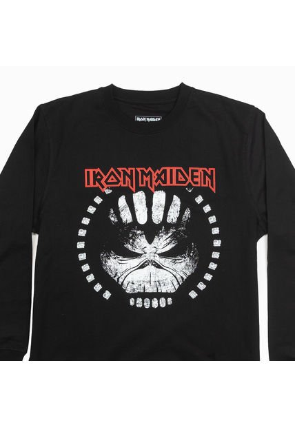 Poleron Hombre Iron Maiden The Beast  Azul Iron Maiden