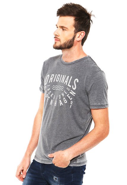 Polera Hero Gris Jack & Jones - Calce Regular