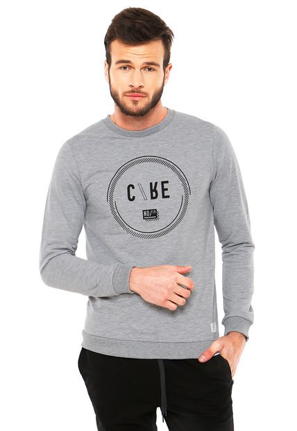 Polerón Main Gris Claro Jack & Jones - Calce Regular