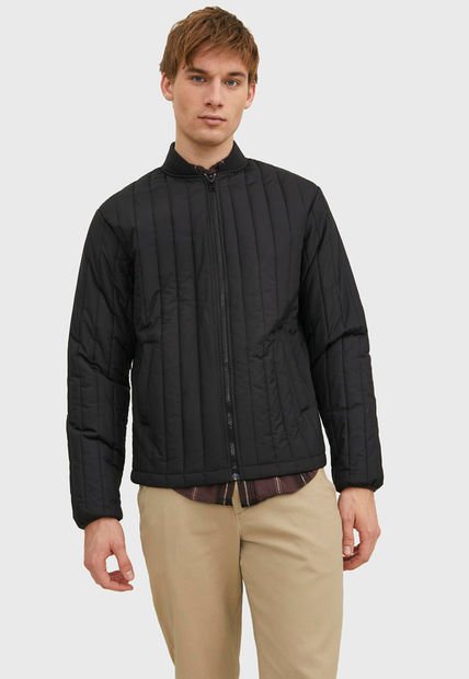 Chaqueta Bomber Jack & Jones Negro - Calce Regular