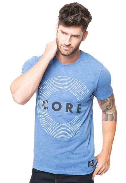 Polera Construct Azul Jack & Jones