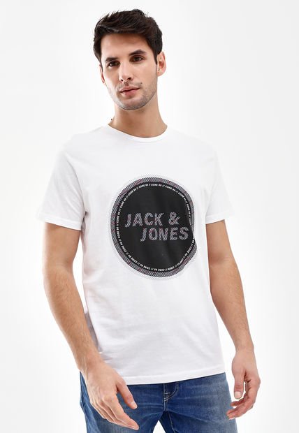 Polera Jack & Jones MC Blanco - Calce Regular