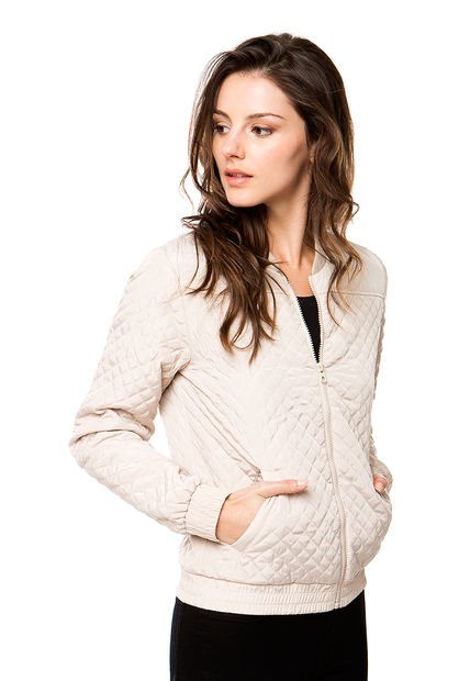 Chaqueta Ashly Bomber Beige Jacqueline de Yong