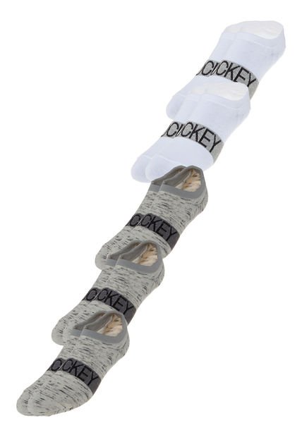 Pack 5 Calcetines Blanco/Gris Jockey